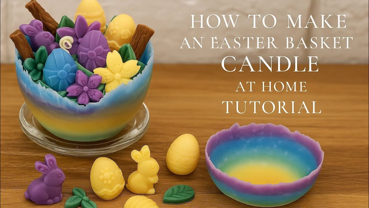 🐣DIY Easter Basket Candle | Easy & Fun Step-by-Step Tutorial