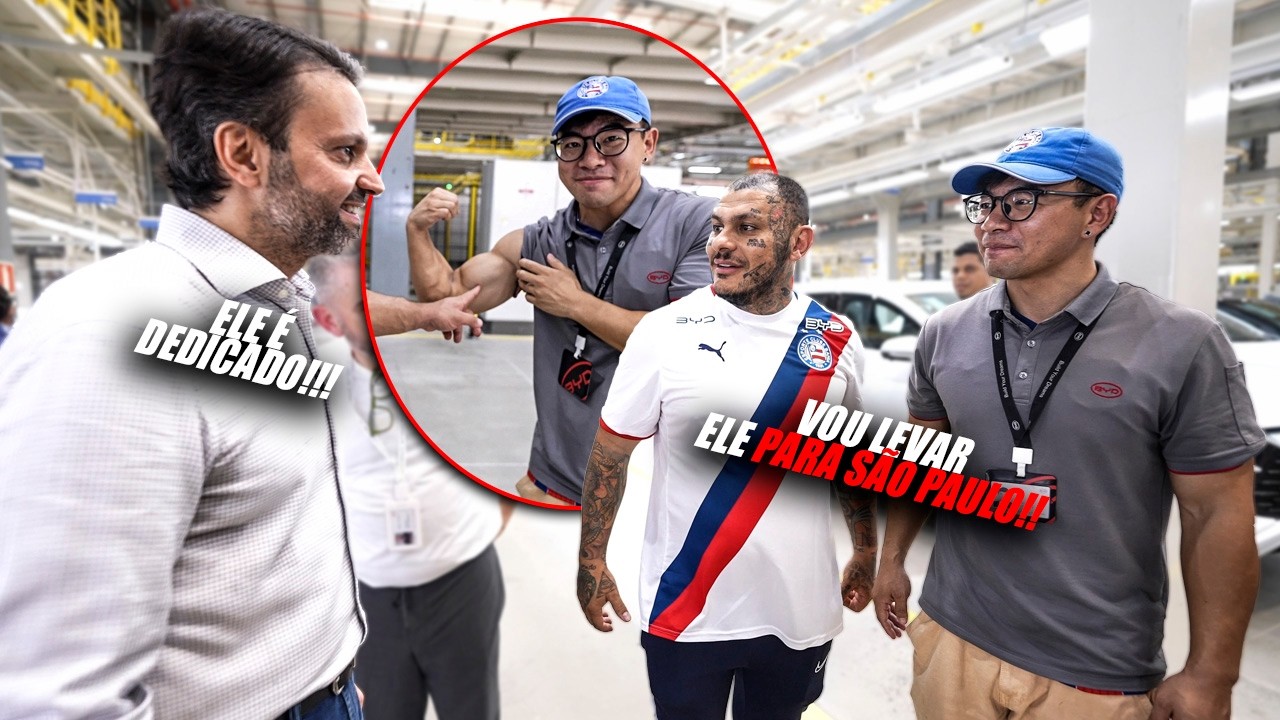 TOGURO E GNOMO QUEREM LEVAR UM CHINES DA FABRICA DA BYD - ELE PRECISA IR PARA SP !!