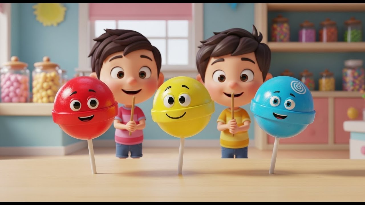 Three Little Toy Lollipops Sweet Sweet Sw | Nursery Rhymes for Kids & Baby Songs