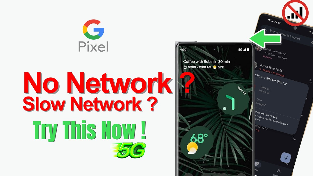 Google Pixel Network Not Working ? |  How to Fix Network Issue on Google Pixel 5/6/7/8/9 Pro