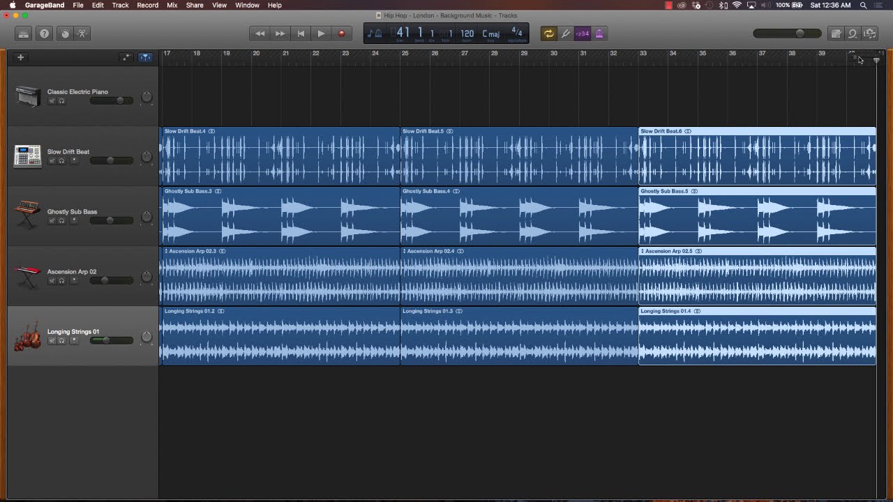 Как аранжировать биты в GarageBand