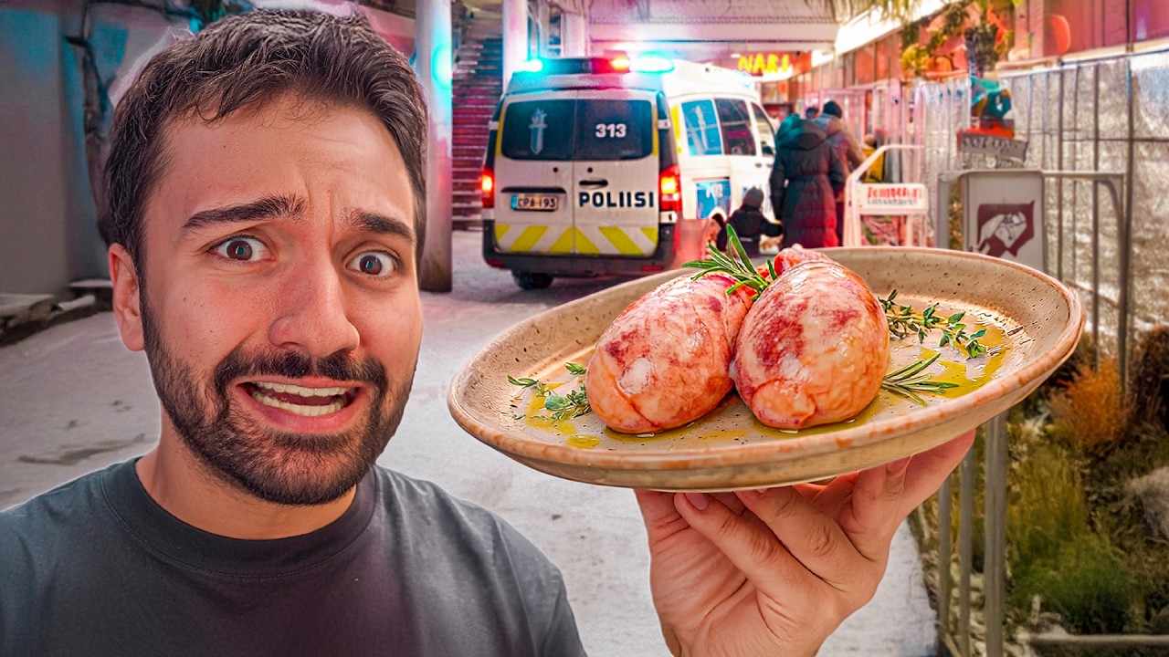 Söin Itä-Helsingin OUDOIMMAT ruoat! *POLIISIT TULI*