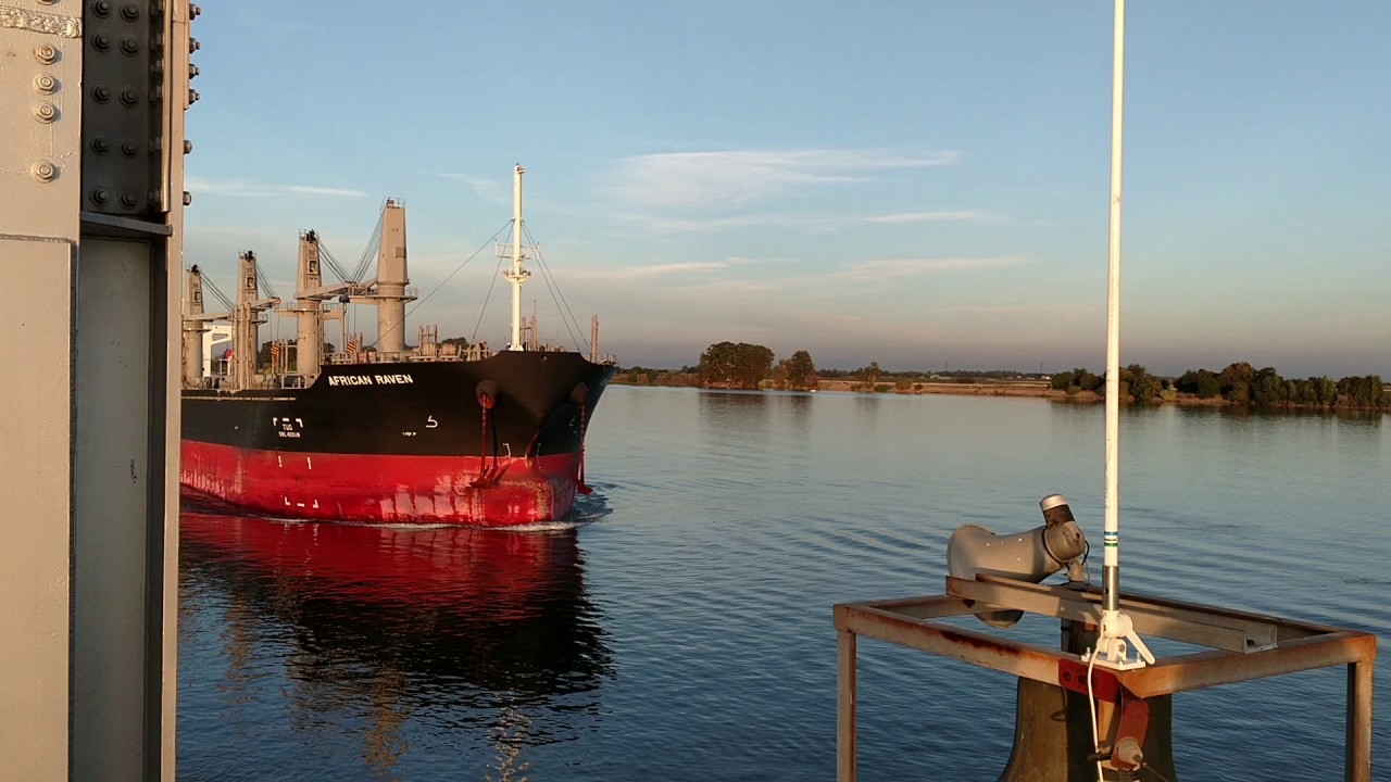 Rio Vista Bridge Opening For The African Raven