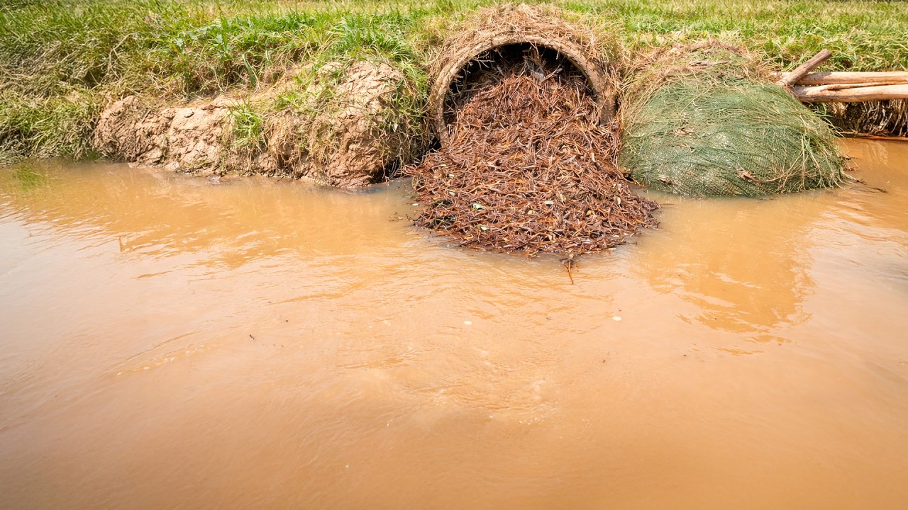 Giant Culvert Clog Removed — Road Finally Drains!