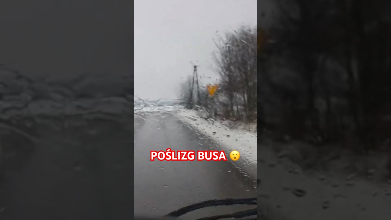 POŚLIZG BUSA 😮😮😮 #graoplon #shorst #funnymoments