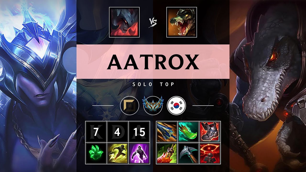 Aatrox Top vs Renekton - KR Challenger Patch 25.20