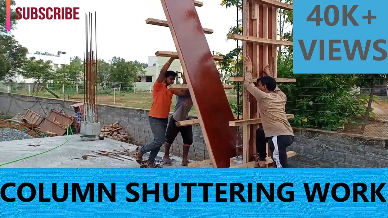 Quality column shuttering work | column size 2' 0