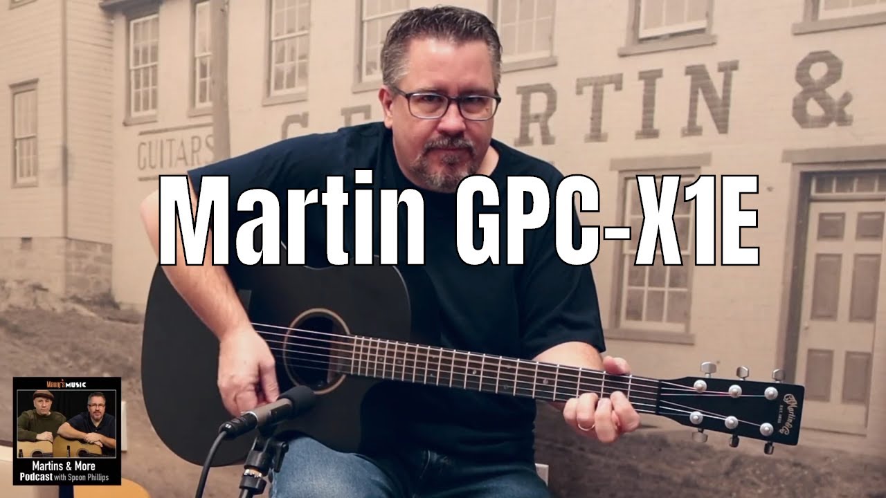 Martin Guitar Remastered X Series: GPC-X1E Black | NAMM 2024