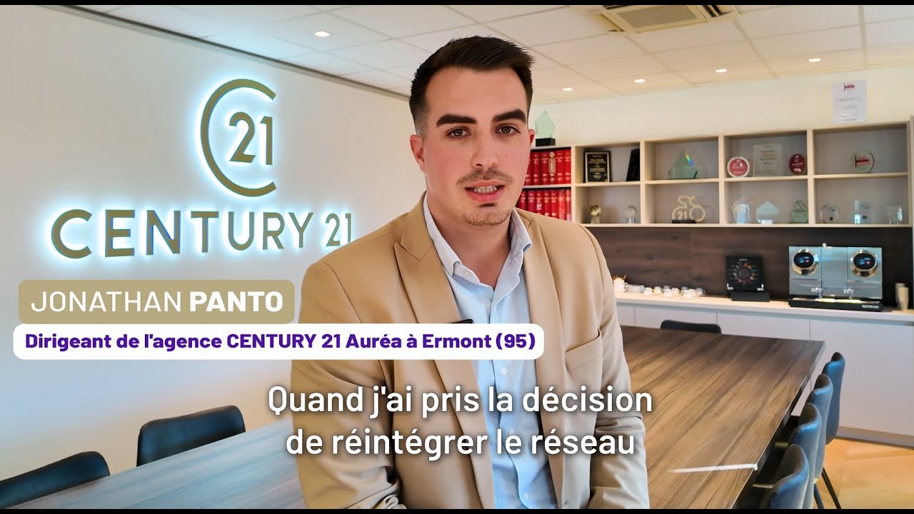 Jonathan Panto et Romain Panis dirigeants de l'agence CENTURY 21 Auréa à Ermont (95)