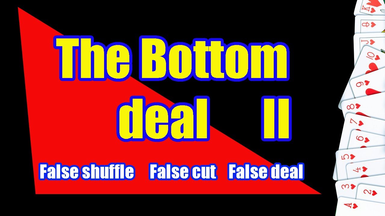 Сдача карт снизу колоды. Подтасовка на четверых в Секу. The bottom deal. False Shuffle.False Cut.№2