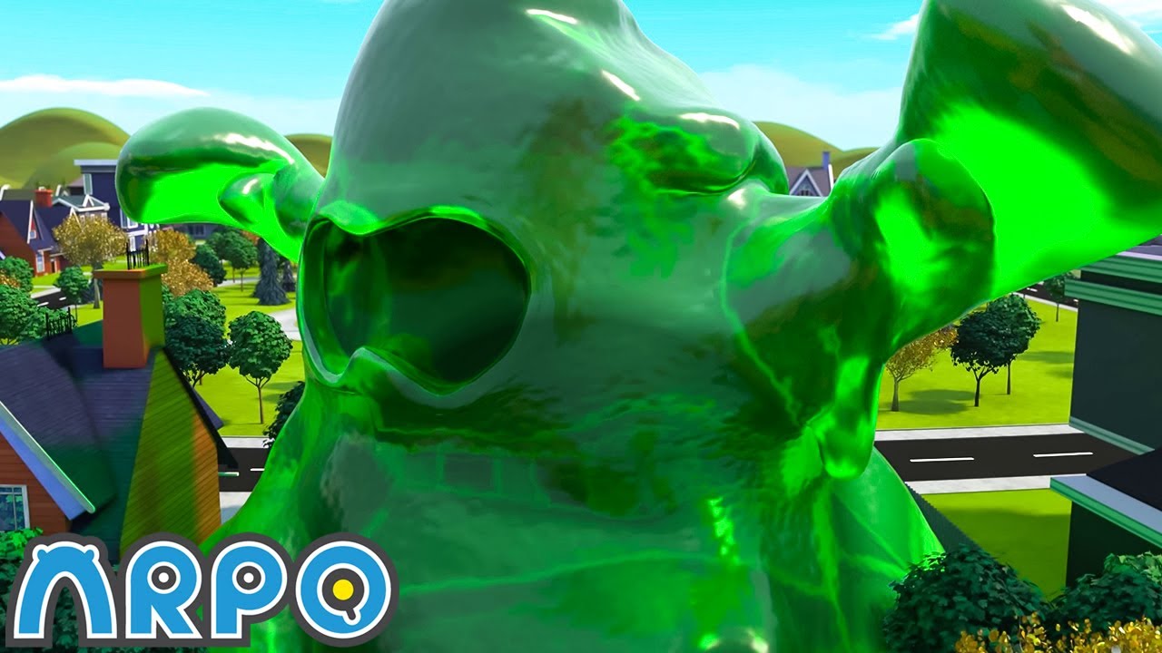 Big Goo Monster | ARPO The Robot | Robot Cartoons for Kids | Moonbug Kids