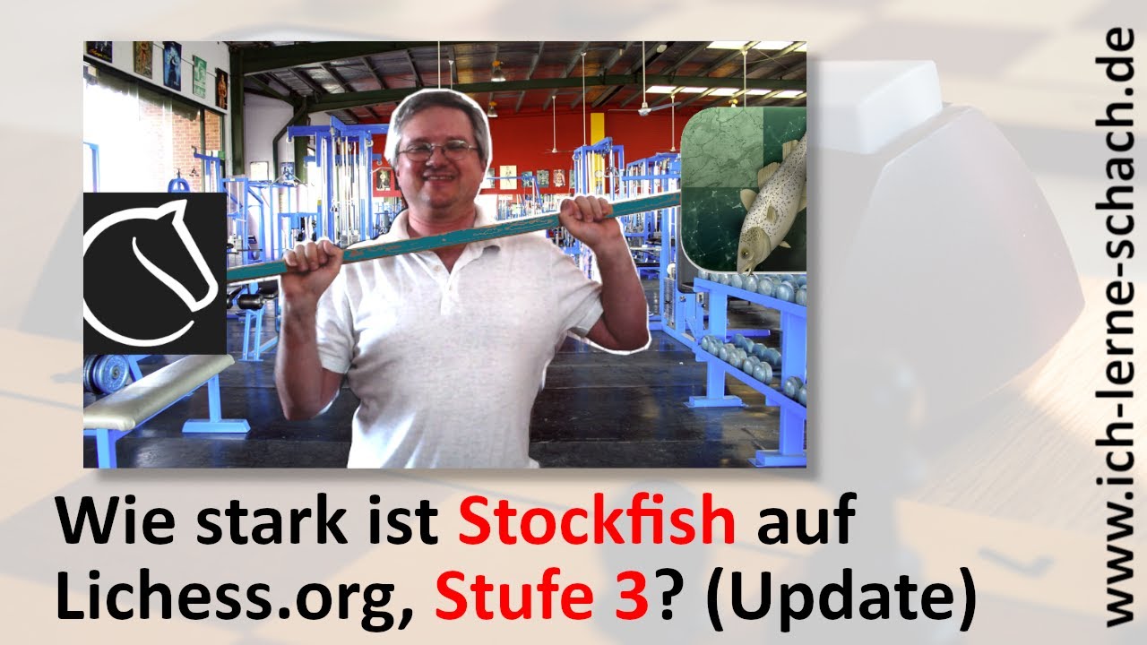 Wie stark ist Stockfish auf Lichess, Stufe 3? (Update)