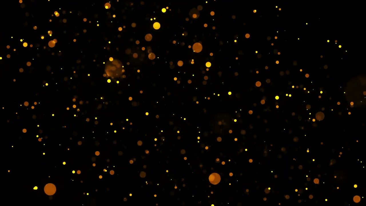 Abstract Motion Shining Gold Particles Background - 1 Hour Version - Free Stock Video