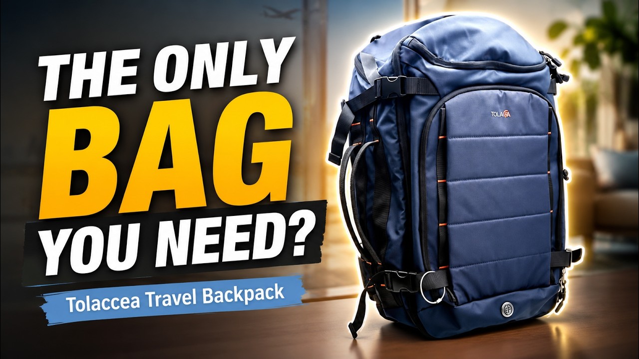 The only suitcase you need (that's a backpack) | Tolaccea Travel Backpack