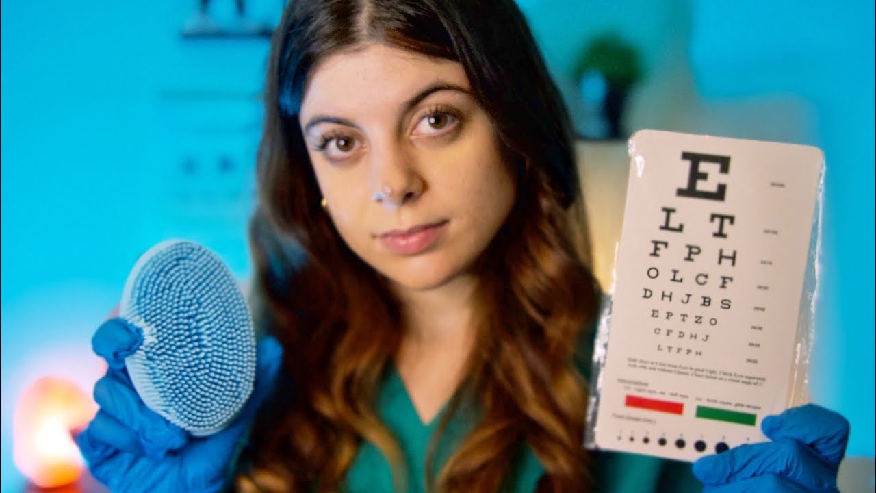 PULIZIA DEGLI OCCHI professionale👩🏽‍⚕️ | medical roleplay ASMR ITA
