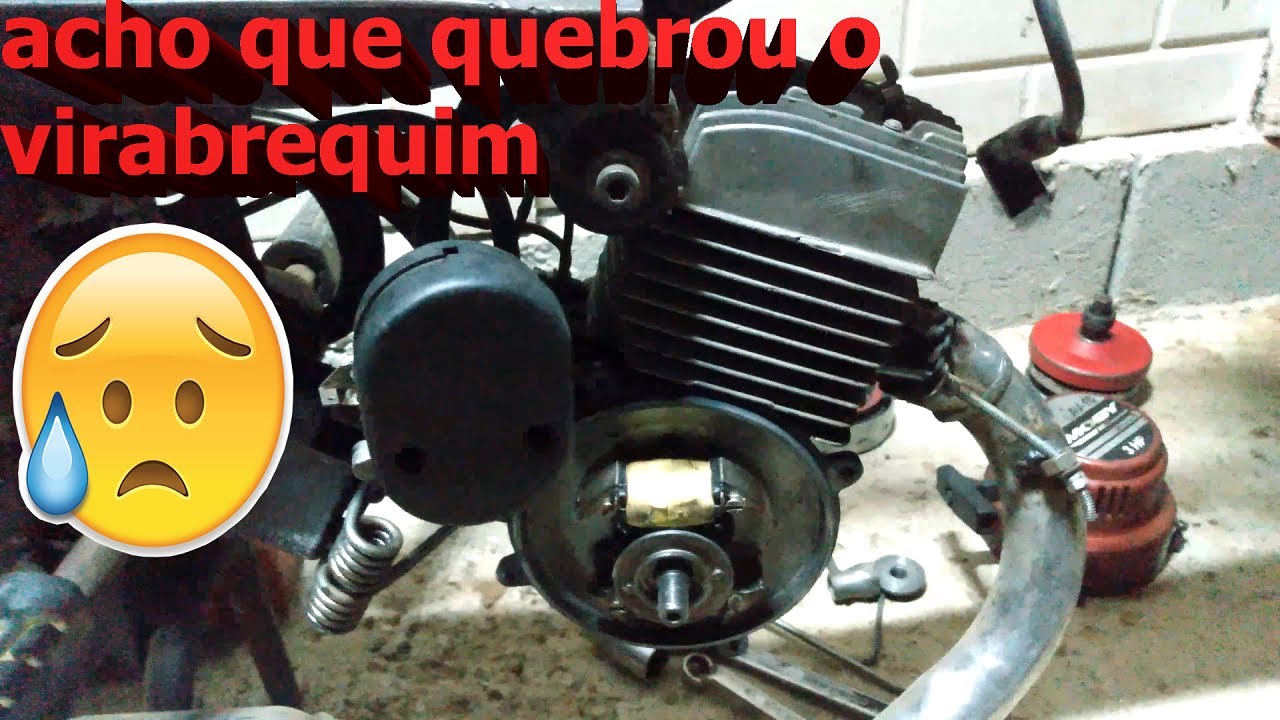 FUNDIU O MOTOR DA MOBILETE ?! (VOU TER QUE ABRIR O MOTOR)