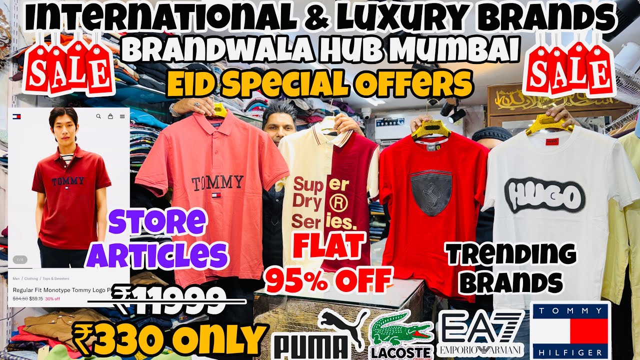 International & Luxury Brands 🔥 | Upto 90% Off | Branded Tshirts,Jeans | Branded Clothes in Mumbai