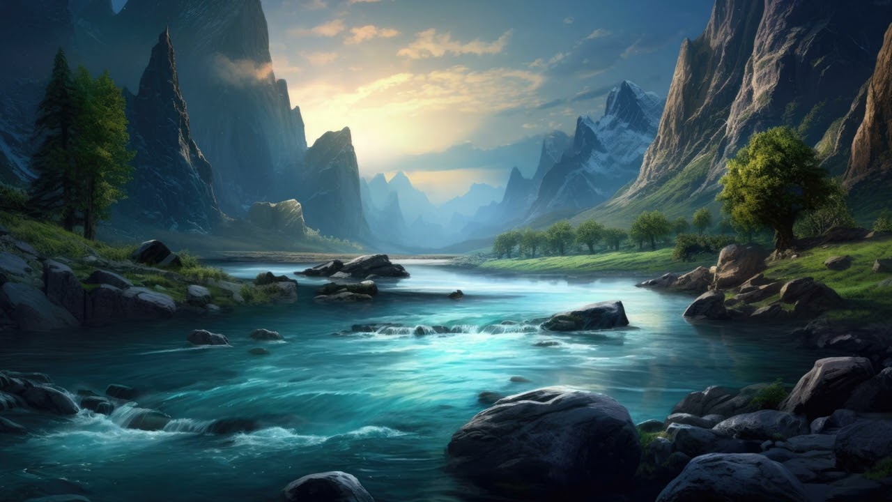 Relaxing Scenery with Calming Ambience #49 (River)
