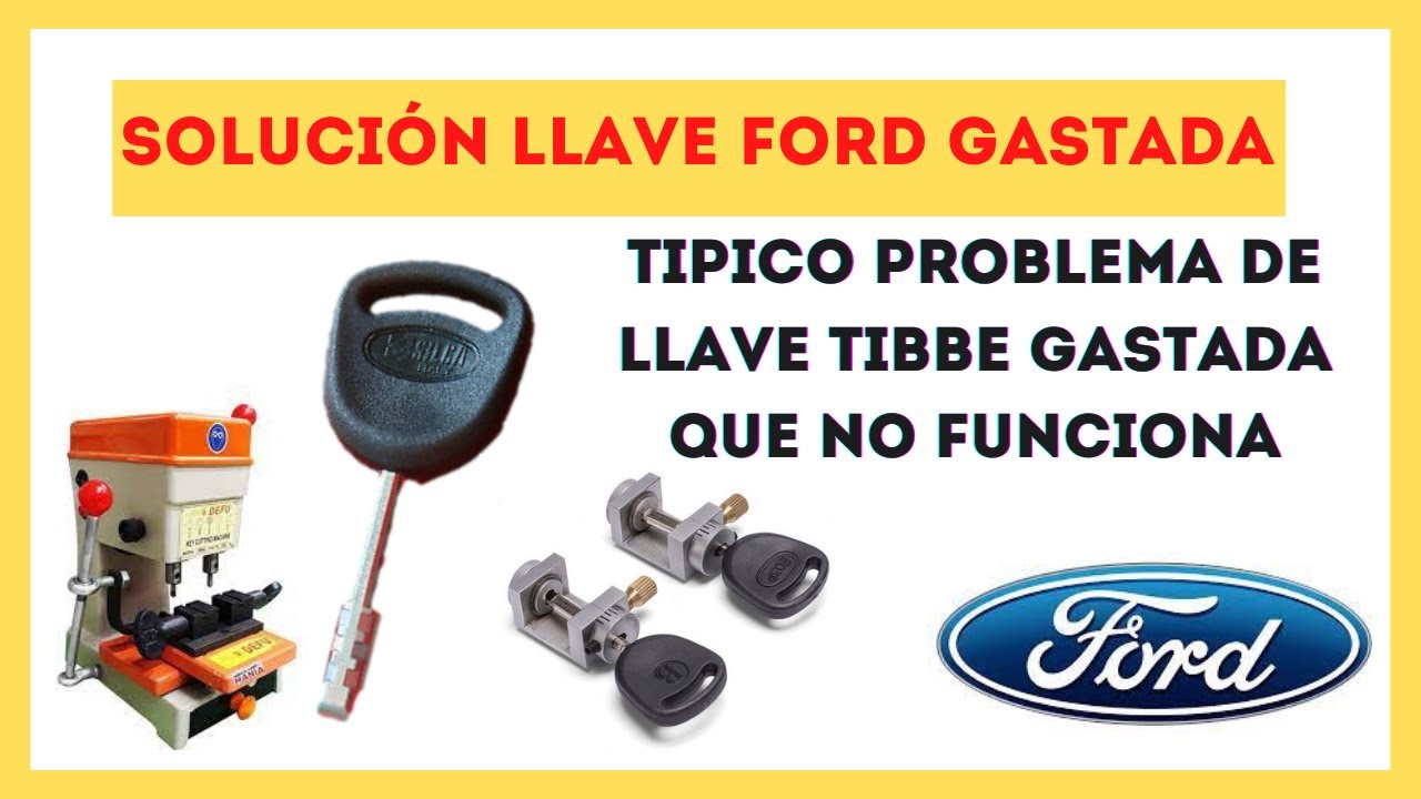 🚀LLAVE TIBBE GASTADA. Solución más rápida sin Desarmar nada