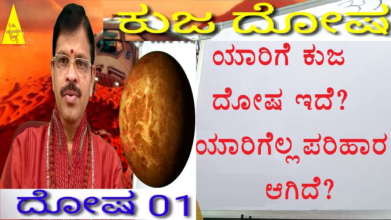 DOSHA 01.KUJA DOSHA.ಕುಜ ದೋಷ.