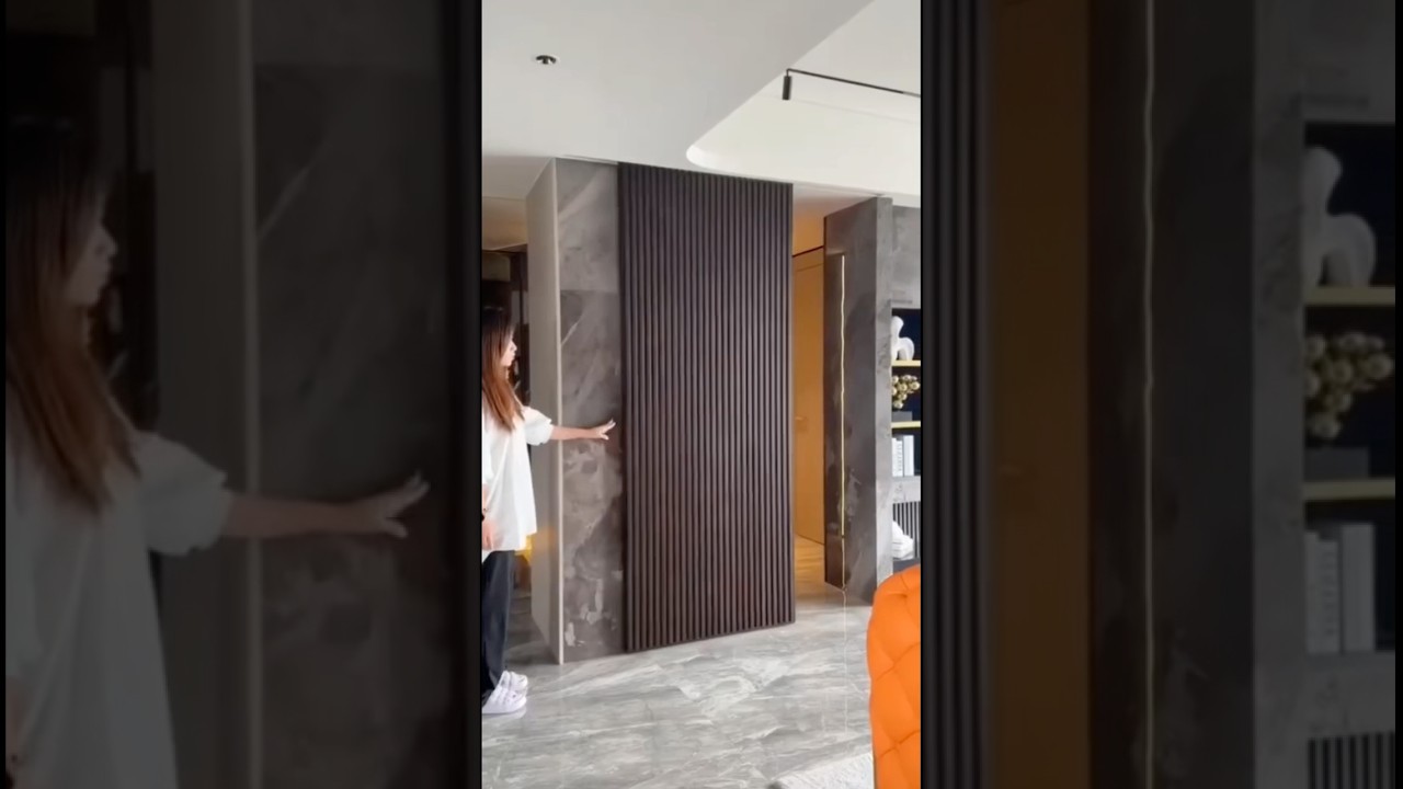 Sliding Door | Hidden Door | Invisible door Ideas #kutubinteriors #doors #shorts
