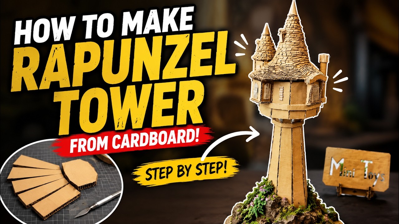 Making Repunzel's Tower From Cardboard