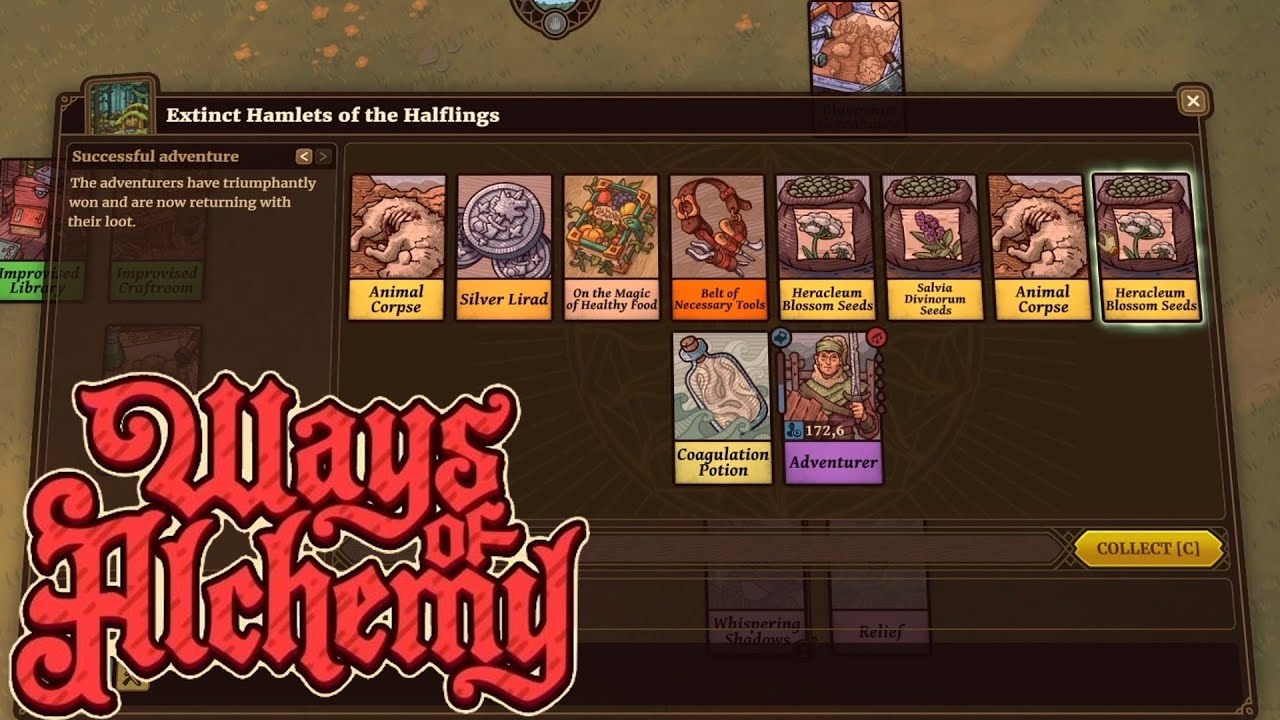 Sending hirelings into danger brings much loot in Ways of Alchemy