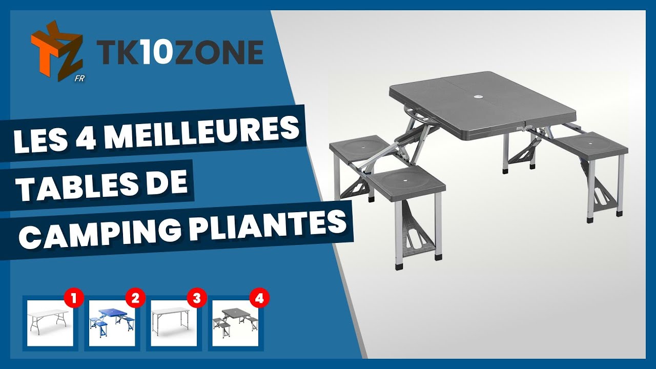 Les 4 meilleures tables de camping pliantes qui prennent très peu de place