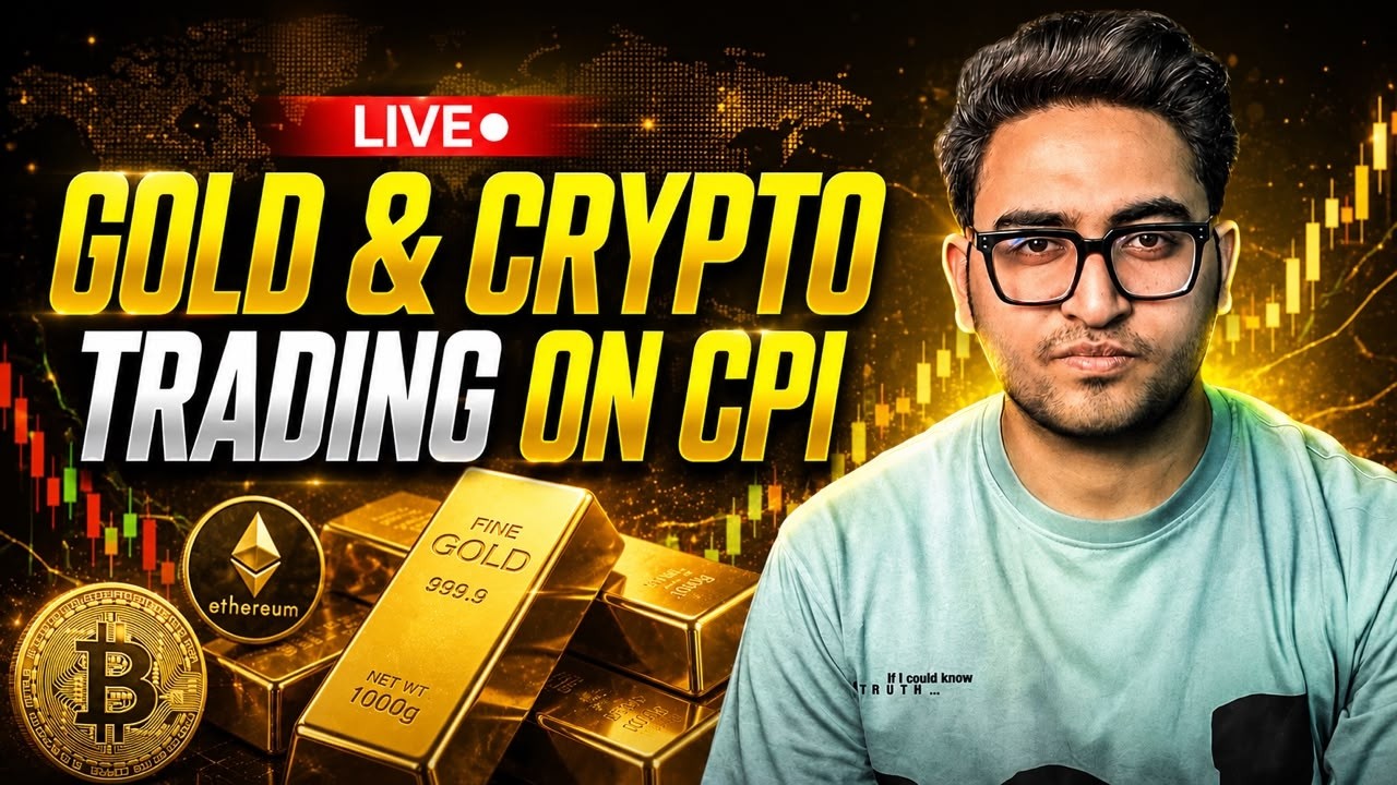 🔴CPI Data LIVE | XAUUSD & BTC Live Analysis + Trading | High Impact News Today