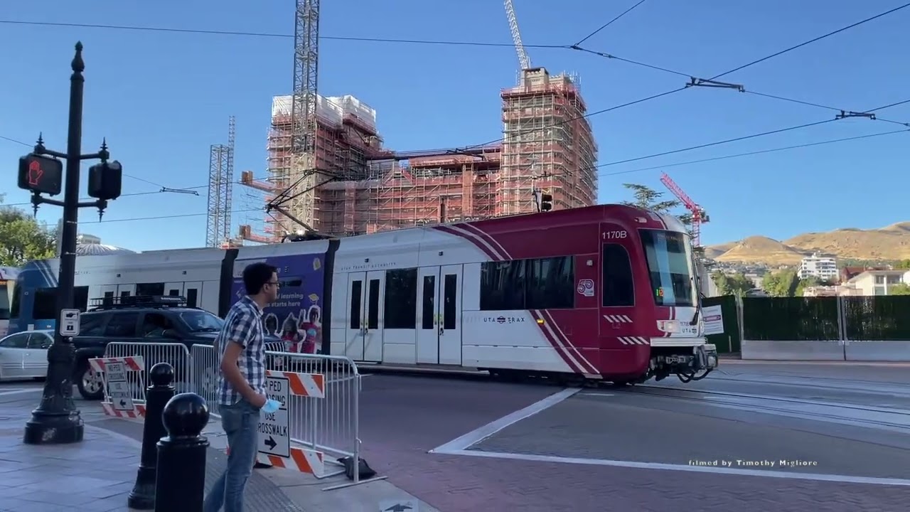 Light Rail in Salt Lake City, Utah, USA 2022