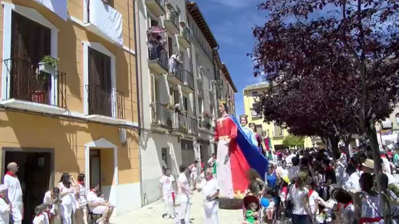 Tudela Fiestas Santa Ana 2015 Procesión y Gigantada --- Grabado en 4K