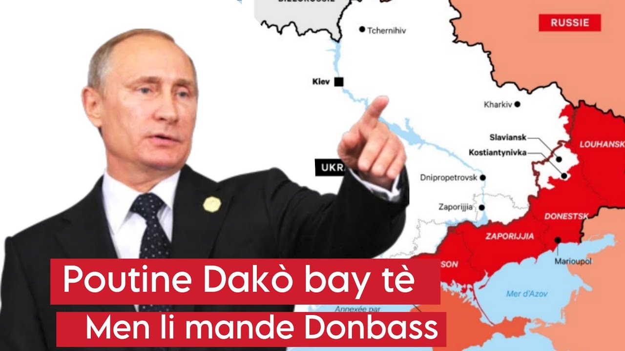 Poutine dak&ograve; pou rem&egrave;t Ikr&egrave;n nan t&egrave; li yo, men li vle Donbass 