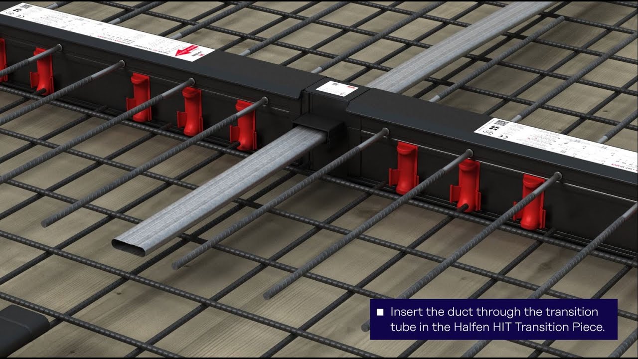 Installation of Halfen HIT Insulated Balcony Connectors for Post Tensioning Applications