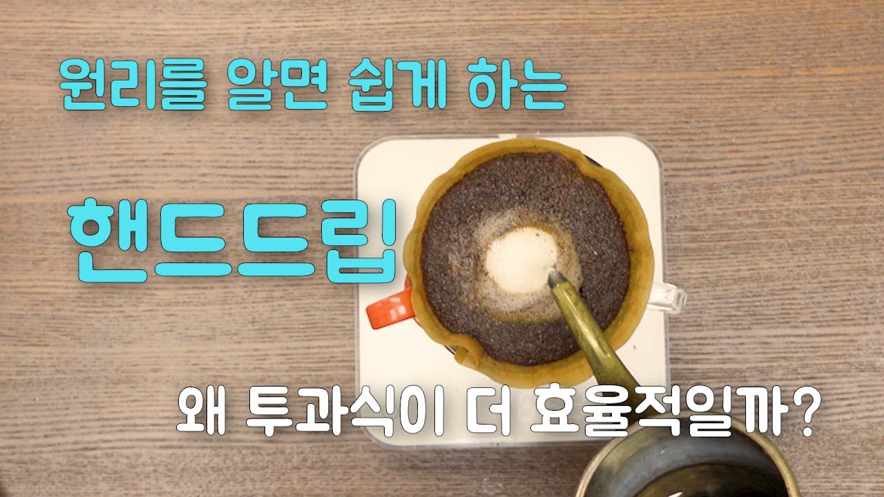 핸드드립 원리부터 배워보기! 침출과 투과/ 핸드드립이 푸어오버 보다 우월한 한가지!