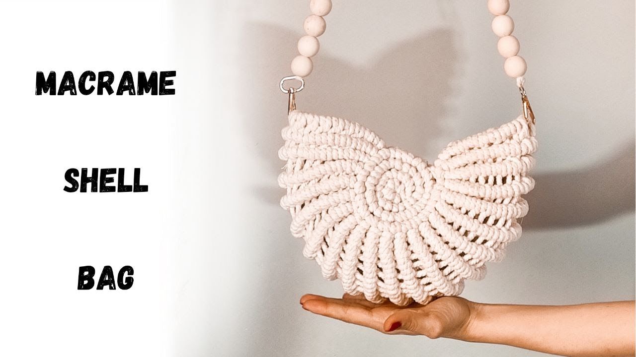 DIY Macrame Shell Bag | Step-by-Step Macrame Beach Bag Tutorial (Beginner Friendly)