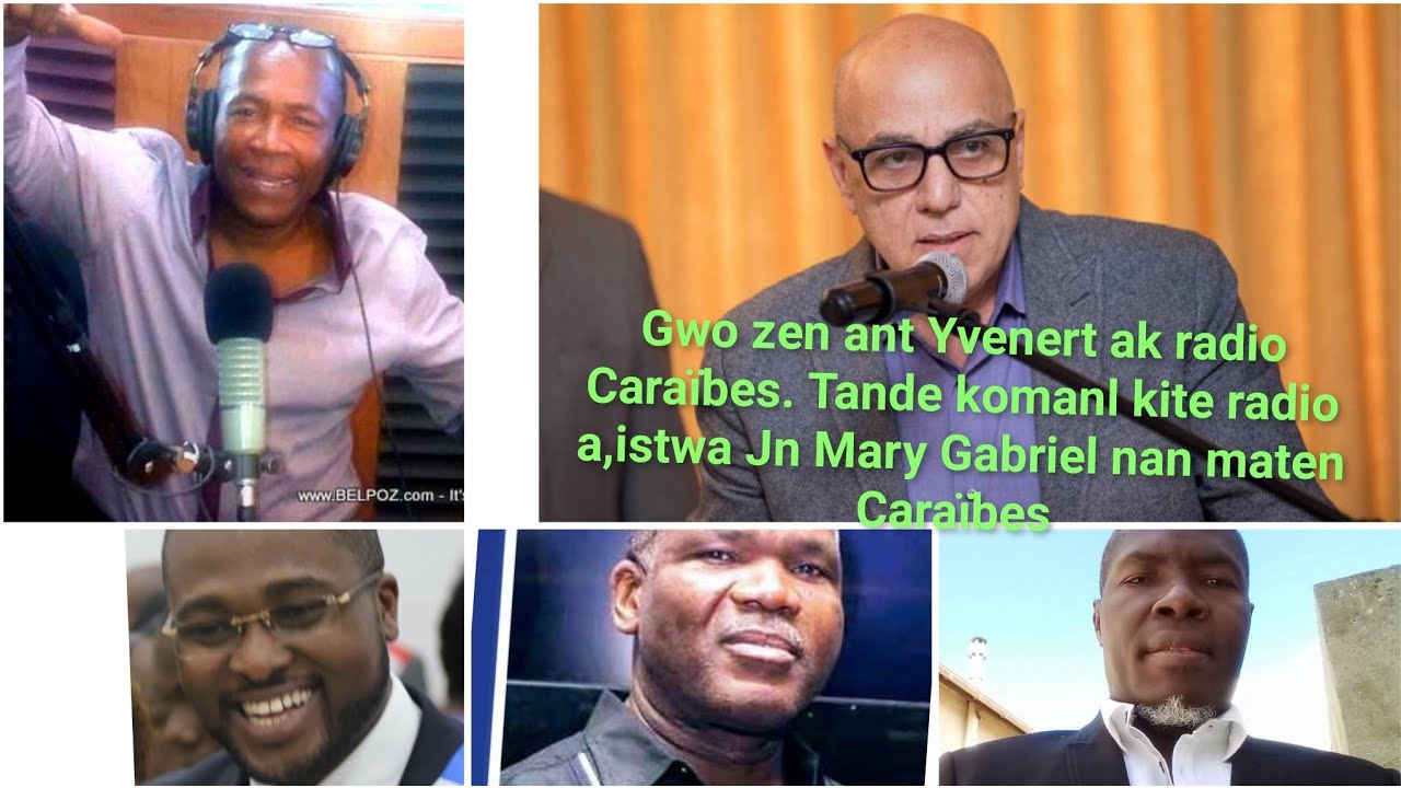 Yvenert mete tout sekrè radio Caraïbes deyò,komanl te kite radio a.Jn Mary Gabriel ki vi li te gen..