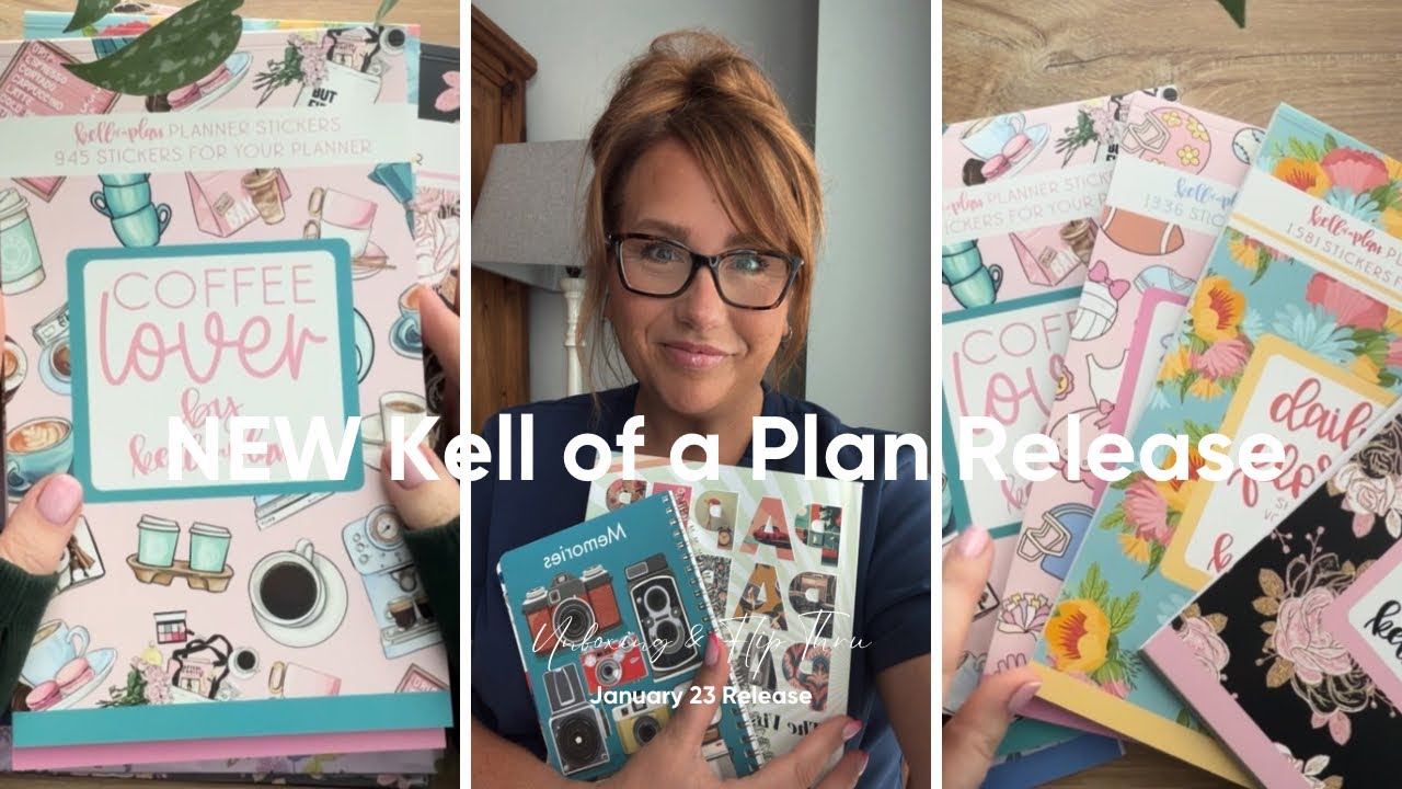 NEW Kell of a Plan Release Unboxing & Flio Thru | Planners | Stickers | Planning | Journal
