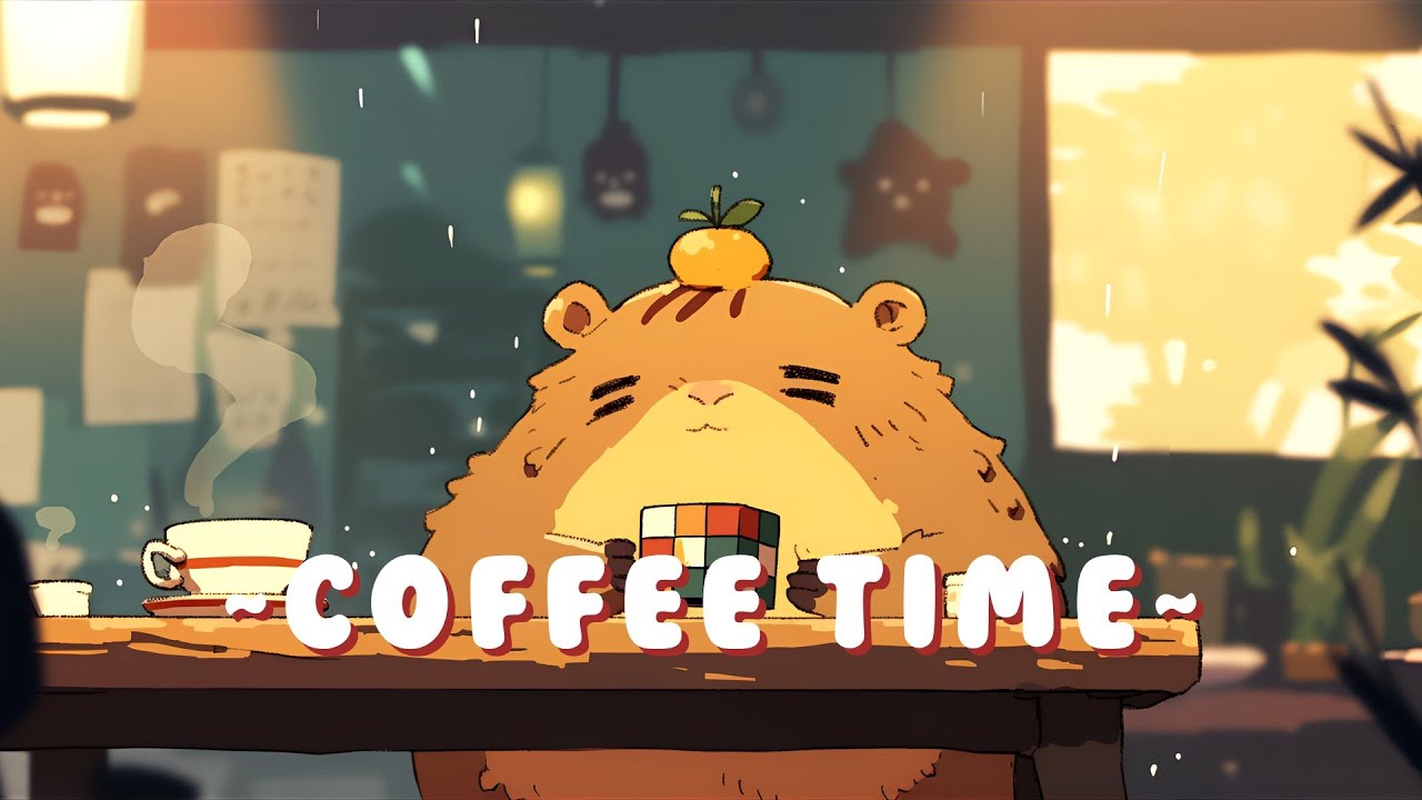 Capybara Lofi Music Station - Chill Study Music Mix ~ Warm Feelings ~ 🦫 🌿 ☕ | Background Music