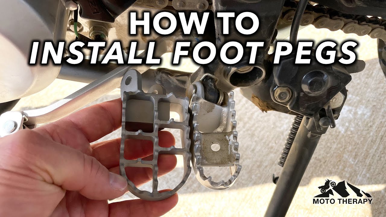 How to Install Motorcycle Footpegs (IMS and most others)