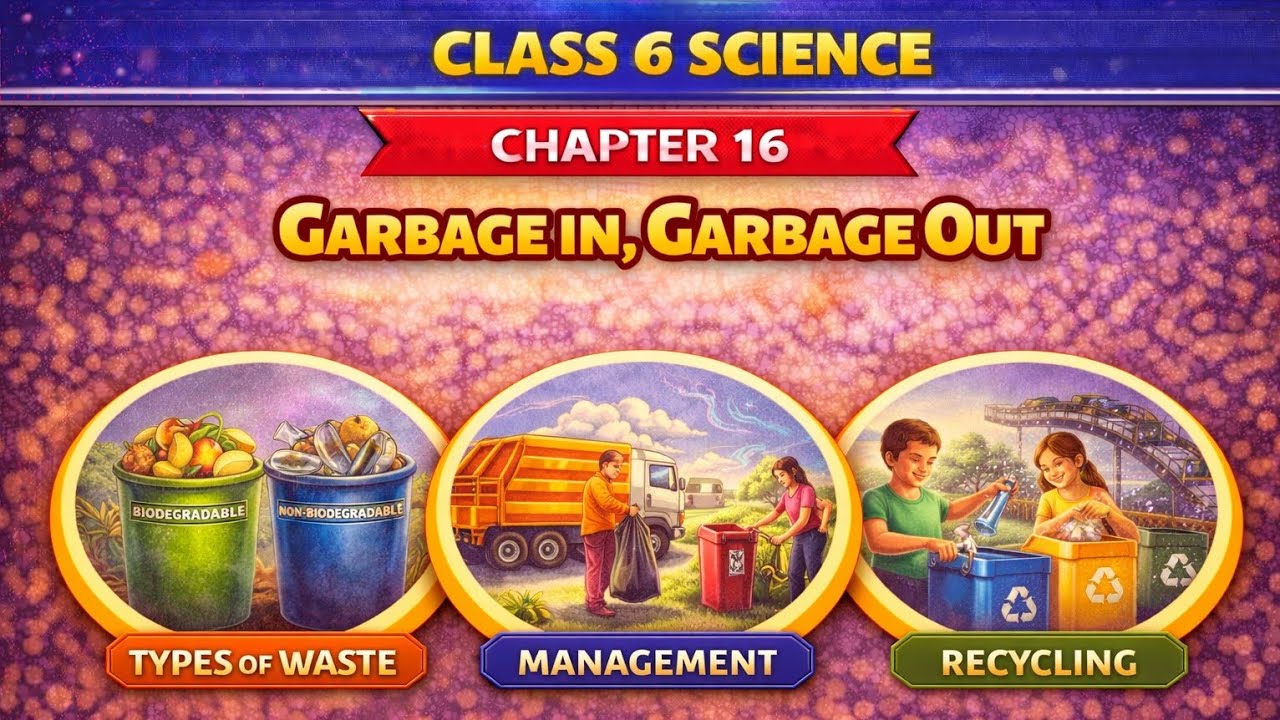 📘 NCERT Class 6 Science | Chapter 16 – Garbage In, Garbage Out ♻️🌱