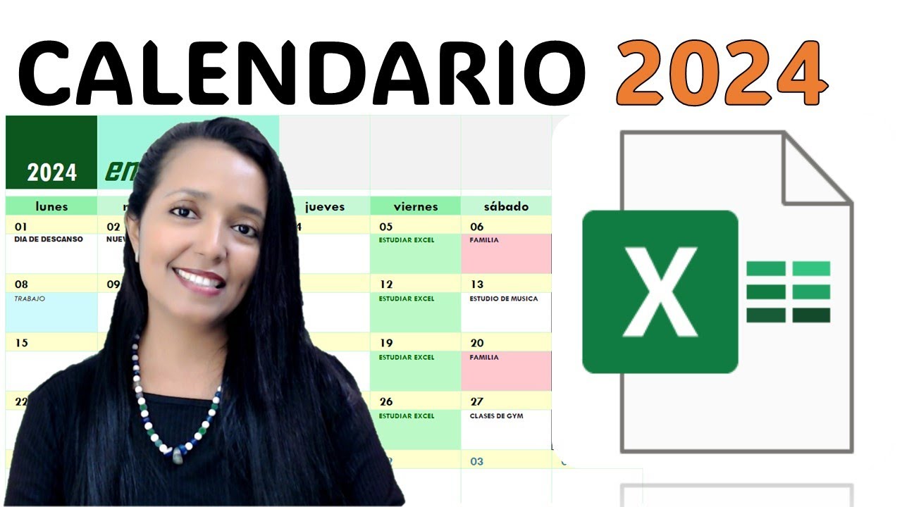 CREA UN CALENDARIO DE ACTIVIDADES 2024 SUPER FACIL Y RÁPIDO EN EXCEL Y SIN FORMULAS.
