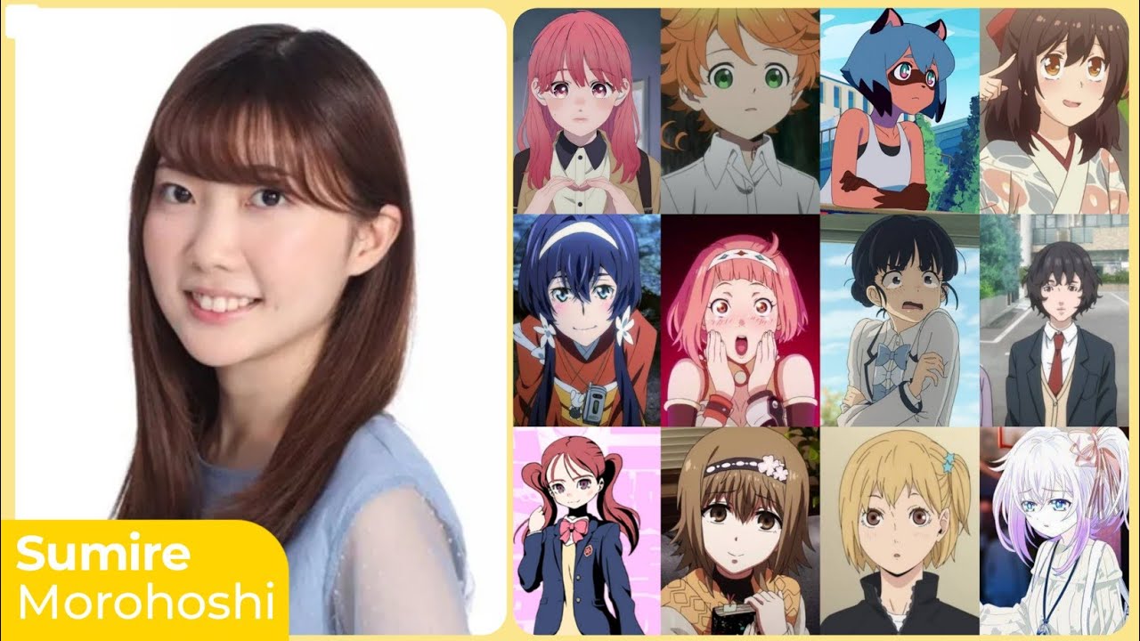Sumire Morohoshi [諸星すみれ] Top Same Voice Characters Roles