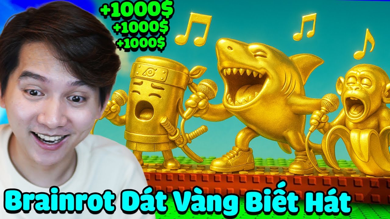 (Roblox) TGAMING PAY TO WIN DÁT VÀNG BRAINROT BIẾT HÁT TRONG MY SINGING BRAINROT