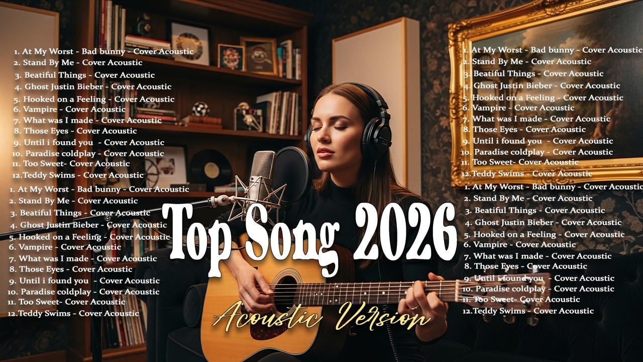 Top Song 2026🔥🎵| Newest Acoustic Cover Love song | Chill & Relax Vibes Music