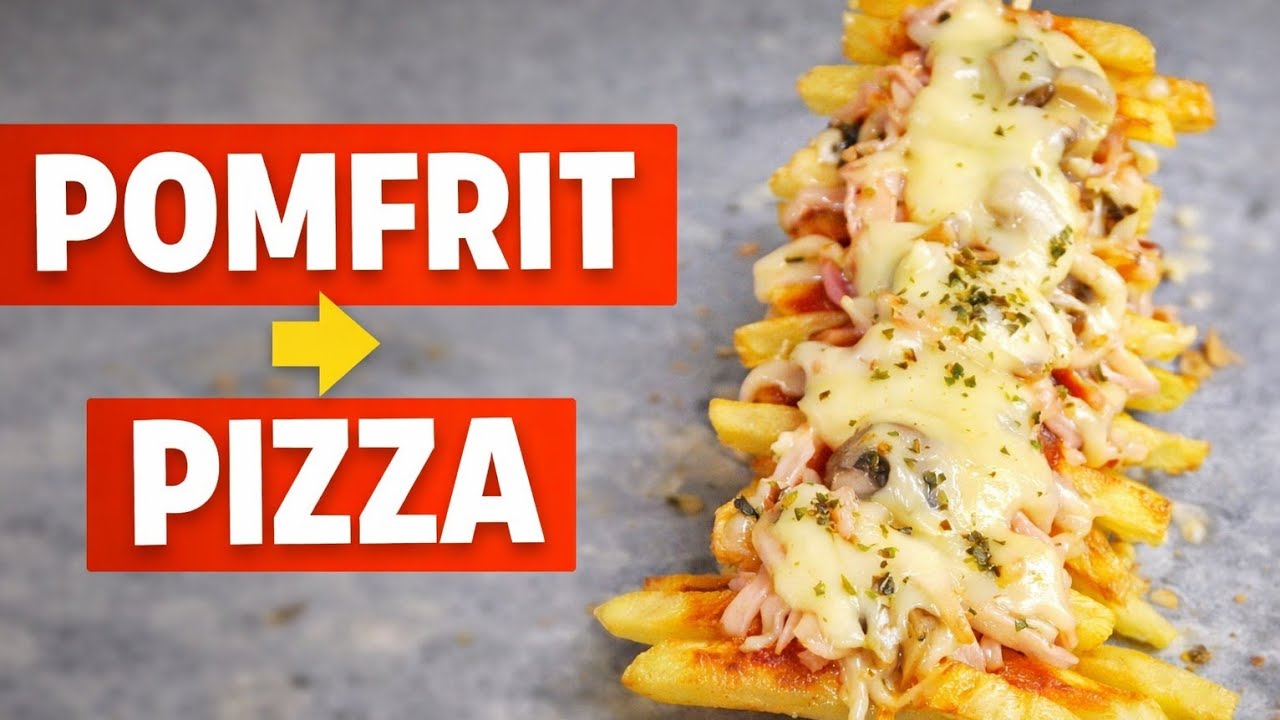 👉 Pomfrit pretvoren u pizzu 🍟🍕 | Pizza na štapiću| Brzo, drugačije i preukusno #fastfood #viralvideo