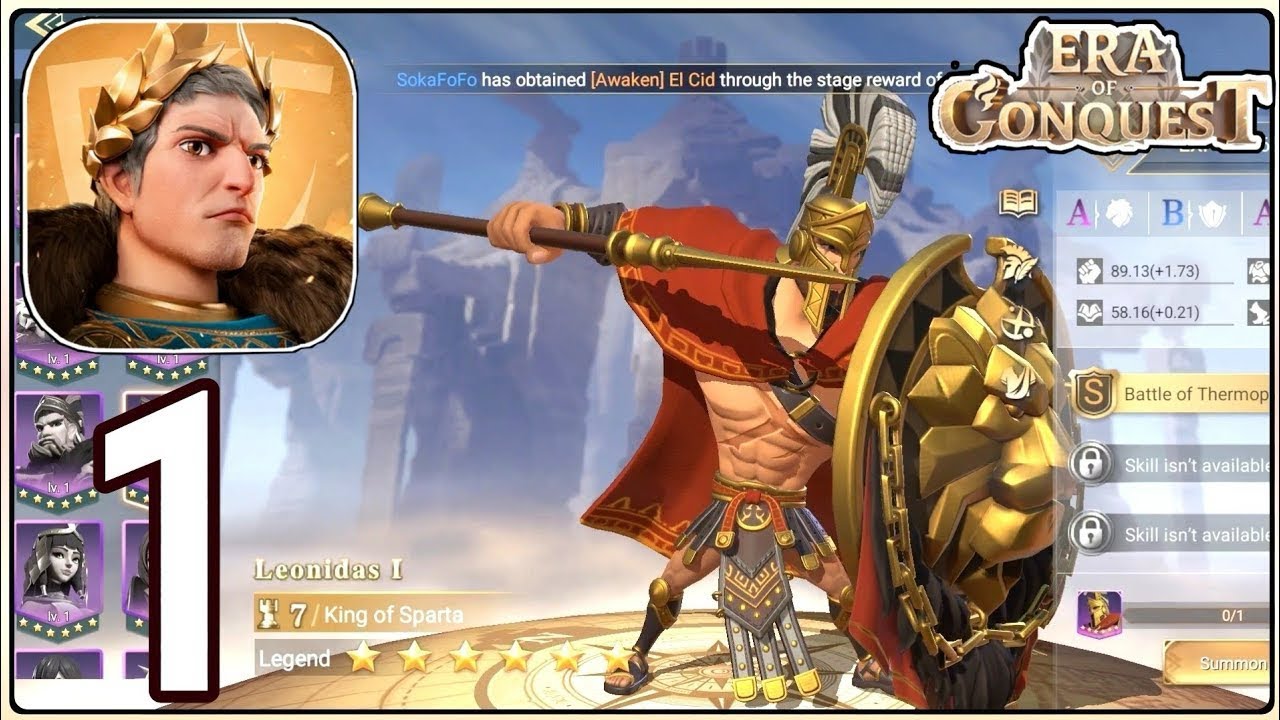 Era of conquest: Gameplay Walkthrough Part 1 (IOS,Android)