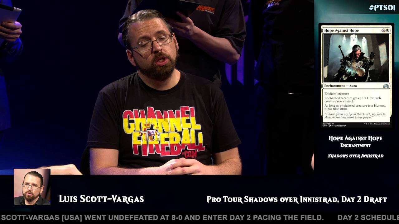 Pro Tour Shadows over Innistrad: Day 2 Opening and Drafting with Luis Scott-Vargas