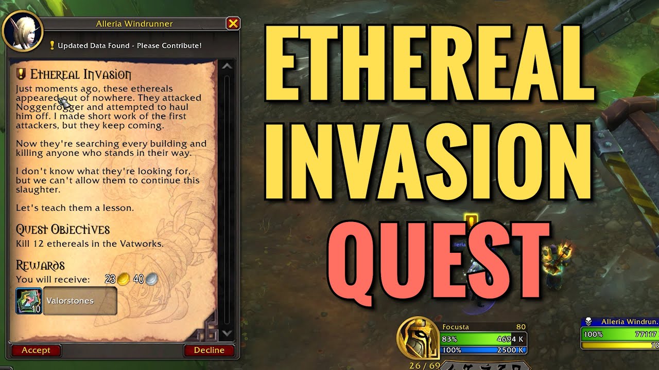 Ethereal Invasion Quest (WoW TWW)