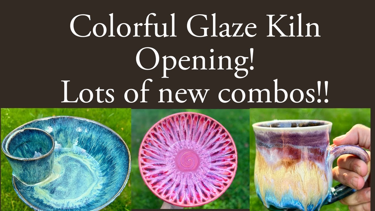 Magical kiln opening! Fun and Colorful glaze combinations shared 🥰
