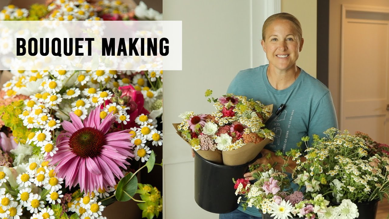 Making 3 Quick Cut Flower Bouquets - Sunshine and Flora Flower Farm Iowa
